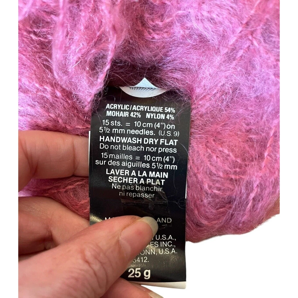 PATONS Mezcla Mohair Rosa Malva Hilo 8 Madejas 54% Mohair 4% Nylon 54% Acrílico Foto 4 de 4
