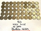 50. Buffalo Nickels 5C No Date …. FREE SHIPPING