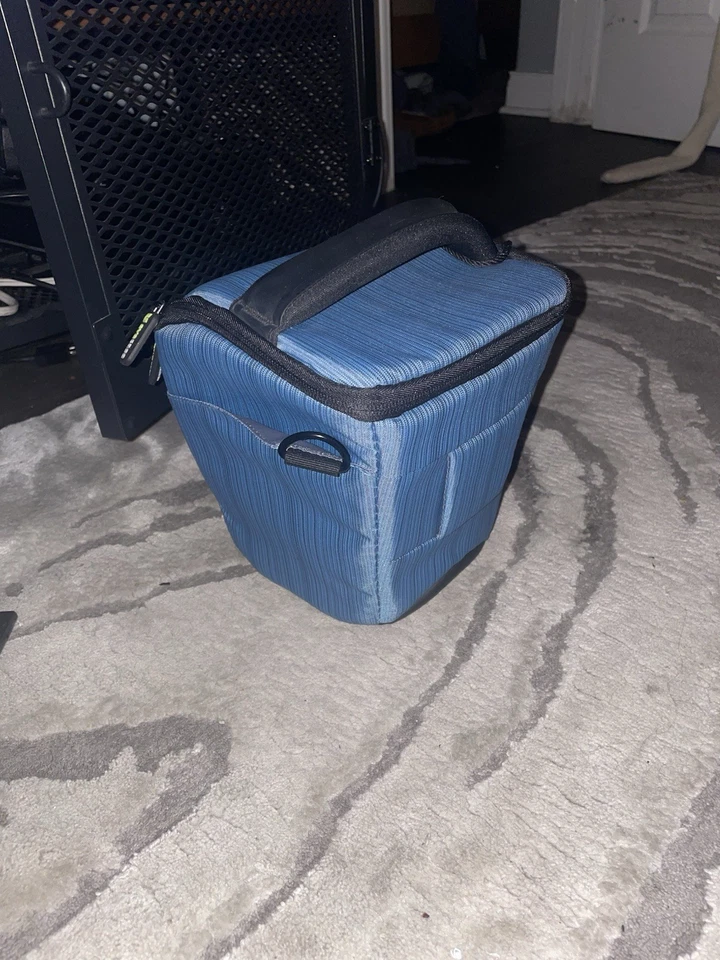 Bolso Funda de Hombro Evecase Azul para Cámara con Correa para 7"w x 5" x7.5"H Foto 3 de 4