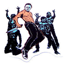 Halloween Michael Myers Cut Sticker Decal Movie Horror Film The Boogeyman