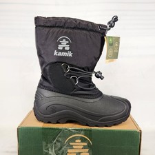 2 BIG KIDS - Kamik North Pole WATERPROOF INSULATED Snow Boots - Black