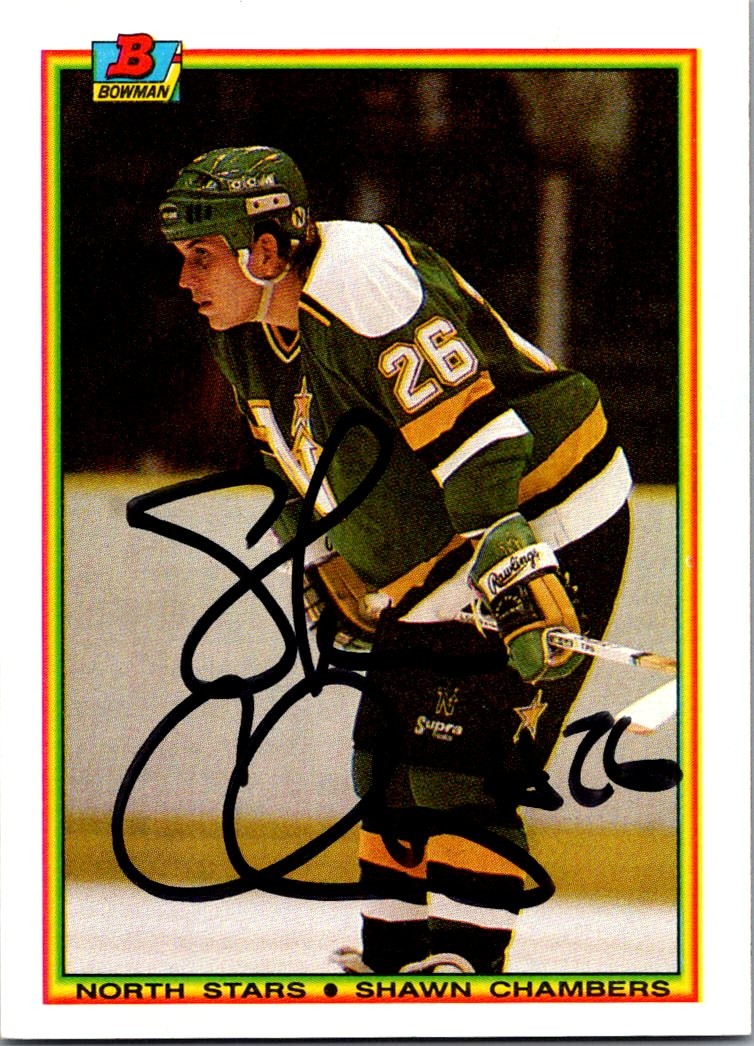 1990-91 Bowman #180 Shawn Chambers Autograph - No COA