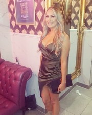 Pretty Little Thing Wrap Over Mini Dress Khaki Size 8