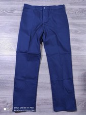 Lands End Pants Adult 35 x 32 Blue Travel 5-Pocket Tradtional Fit Mens