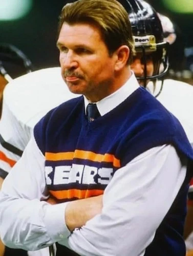 Mike Ditka Chicago Wool Vest Bears Sweater – Classic Sleeveless Pullover image 3