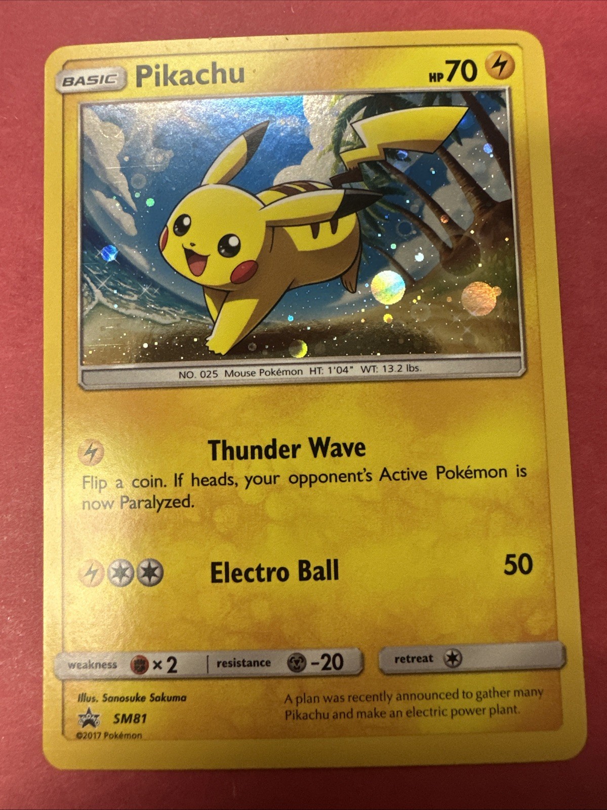 Pikachu - SM81 - Black Star Promo - Pokémon TCG - Near Mint