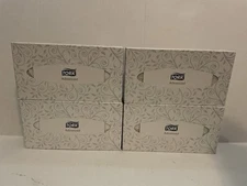 4 Tork Facial Tissue Flatbox 100ct White Tissues ￼