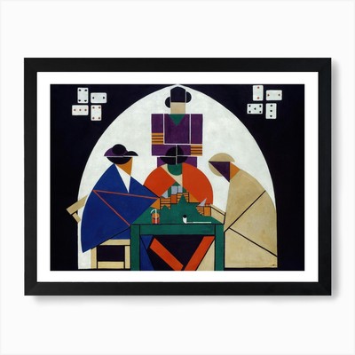The Cardplayers, Theo Van Doesburg  Framed Wall Art Poster Canvas Print Picture