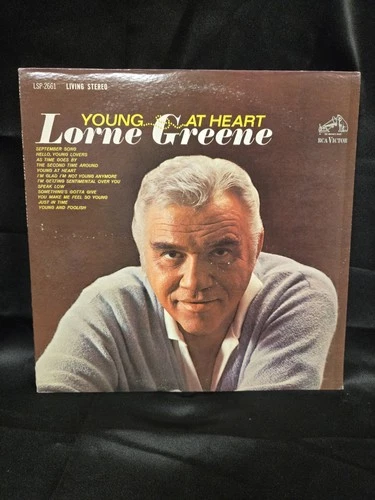 Lot Of 2 Lorne Green Vinyl Records Young At Heart & Portrait Of The West Albums