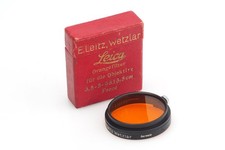 Leitz Leica A36 FSEOO 13025 Orange Filter Black With Box