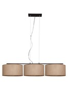 Pendelleuchte Schlafzimmer Leinen Schwarz E27 L:100 Cm HäNgelampe Wohnzimmer