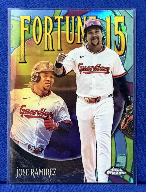 2025 Topps Chrome Update Fortune 15 Jose Ramirez #F15-8 Cleveland Guardians