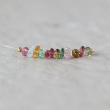 Rare AAA Congo Multi Tourmaline Beads Smooth Nuggets 12 Pcs Genuine Gemstone DIY