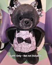OUTFIT ONLY Build A Bear Bat Dress Accessories Halloween Kawaii Coquette Pink