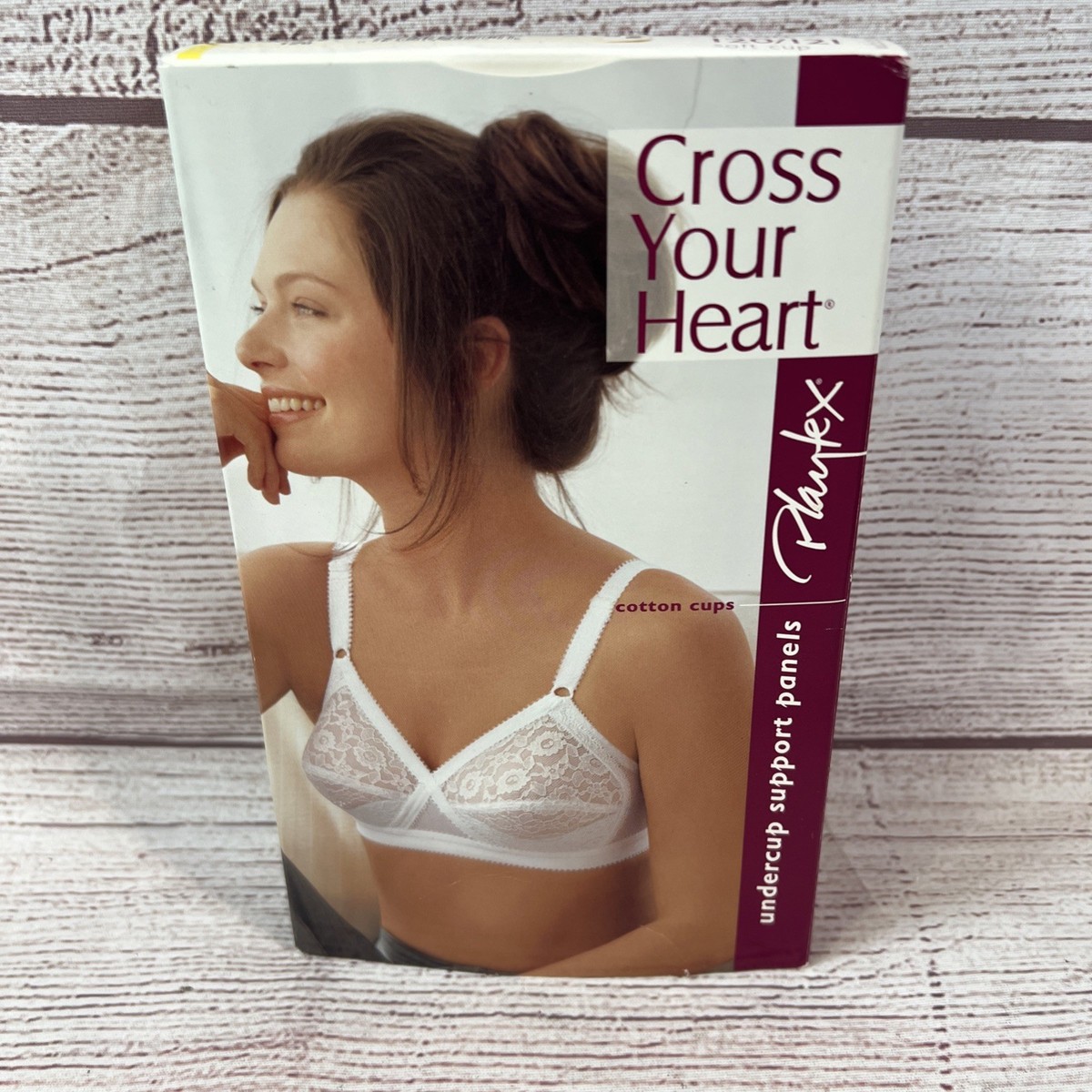 Vintage Playtex Cross Your Heart Soft Cup Bra. White. NOS. On