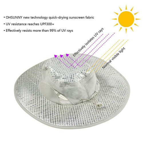 Sombrero cubo de enfriamiento evaporativo hidráulico con protección UV enfriador gorras árticas - Imagen 2 de 4