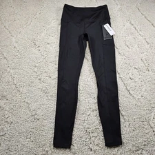 90 Degree By Reflex Fleece Lined Leggings Polar Flex Black Small 25x29.5 MSRP$78