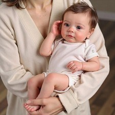 Lifelike Reborn Baby Dolls Boy 19 Inch Full Body Silicone Realistic Newborn Baby