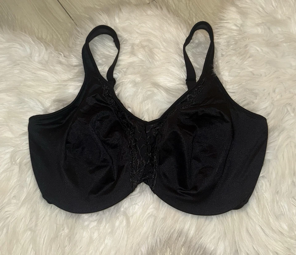 Sujetador Lilyette Dream Minimizer con aros encaje sin relleno para mujer 36DDD negro 0998 Foto 2 de 4