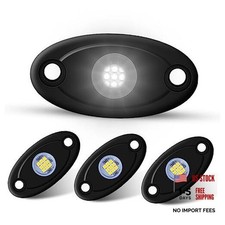 4Pods LED Rock Lights LED Neon Underglow Light for Car Truck ATV UTV SUV White