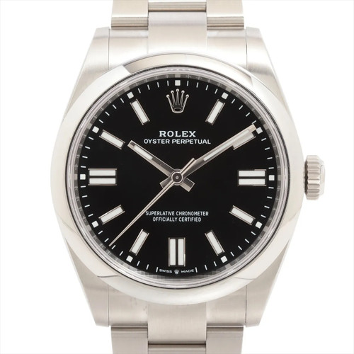 Rolex OYSTER PERPETUAL 41 134300 SS SS AT black dial