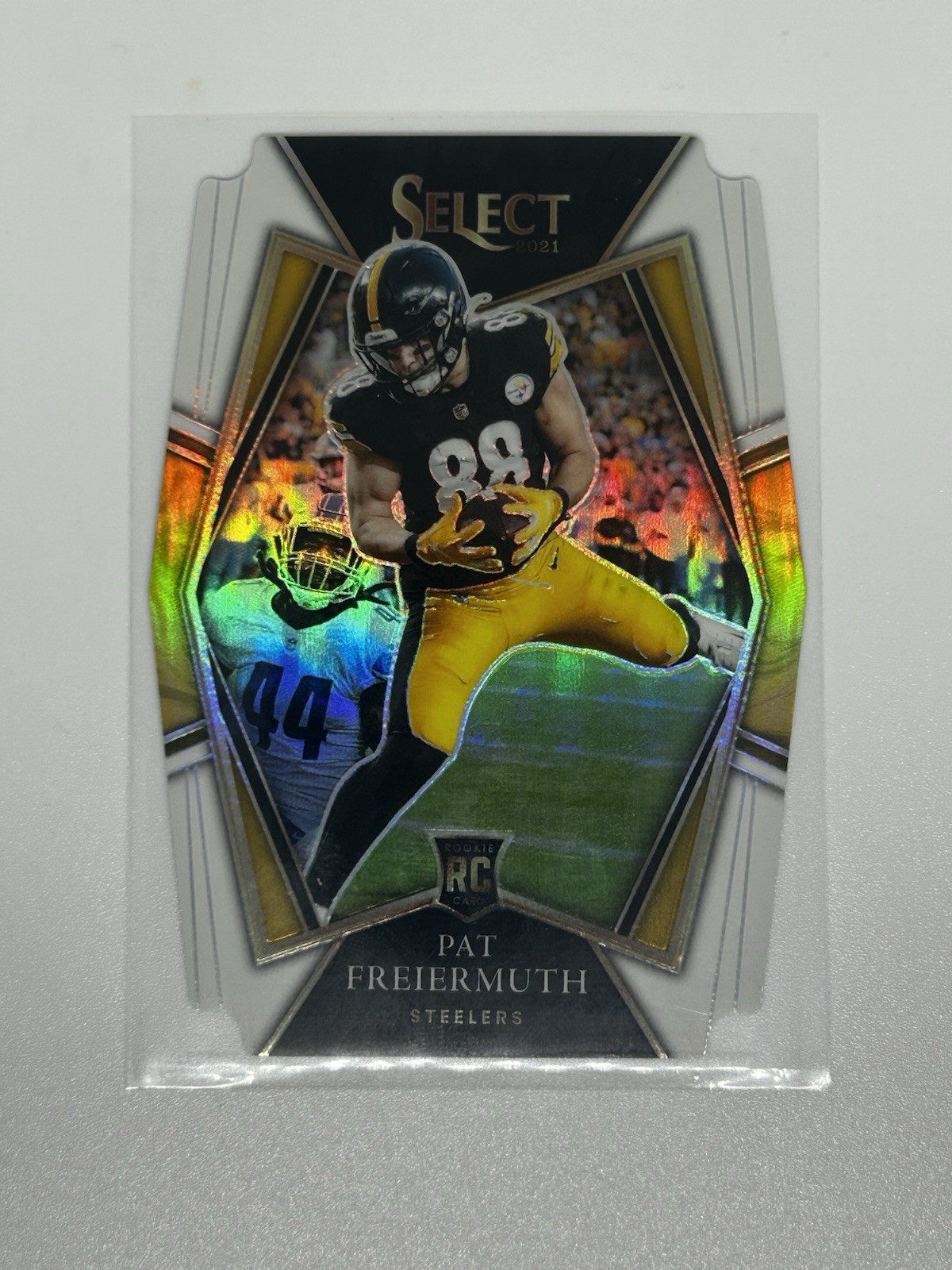 2021 Panini Select Premier Level Pat Freiermuth #159 White Prizm Die Cut /99