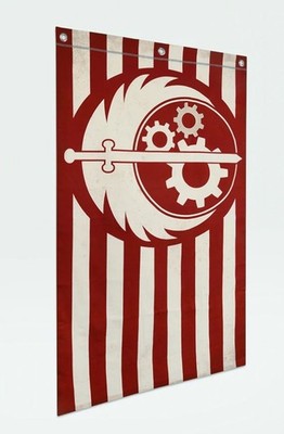 Fallout 4 76 New Vegas Brotherhood of Steel Canvas Banner Flag Tapestry 41'' Long
