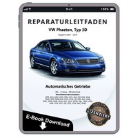 Vw Phaeton 3D (01-16) 6 Gang Automatikgetriebe 09L 4WD Reparaturleitfaden Ebook
