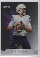 2021 Wild Card MATTE Rookie Heat White - Purple Flames 159/199 Zach Wilson y0i. rookie card picture