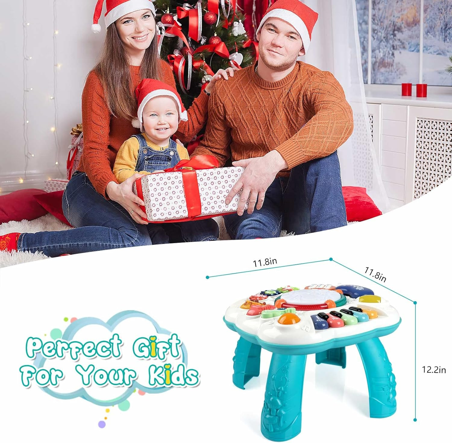 Baby & Toddler Toys, Baby Activity Center 6 to 12-18 Month Old, Learning Musical