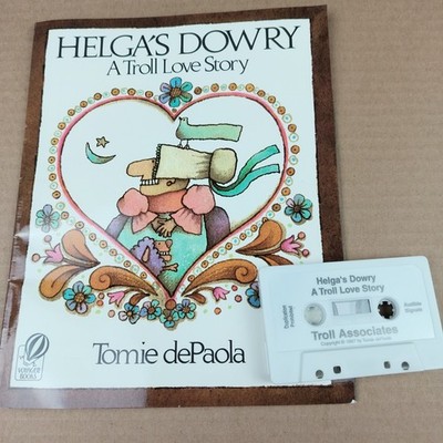 Helga's Dowry A Troll Love Story Tomie de Paola Paperback Book With Cassette 