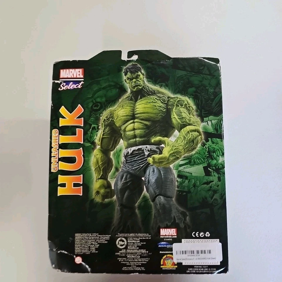 Figura de acción Unleashed Hulk 10" nueva en paquete Disney Store Marvel Select 2013 Foto 4 de 4