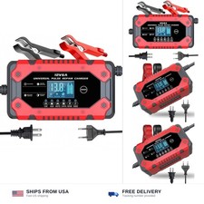 Battery Charger 6-Amp 12V Automatic Smart Battery Trickle Charger, Battery Ma...
