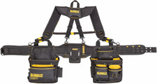Professional Tool Belt Organizer with Suspenders and 25 Pockets, Heavy Duty Cons