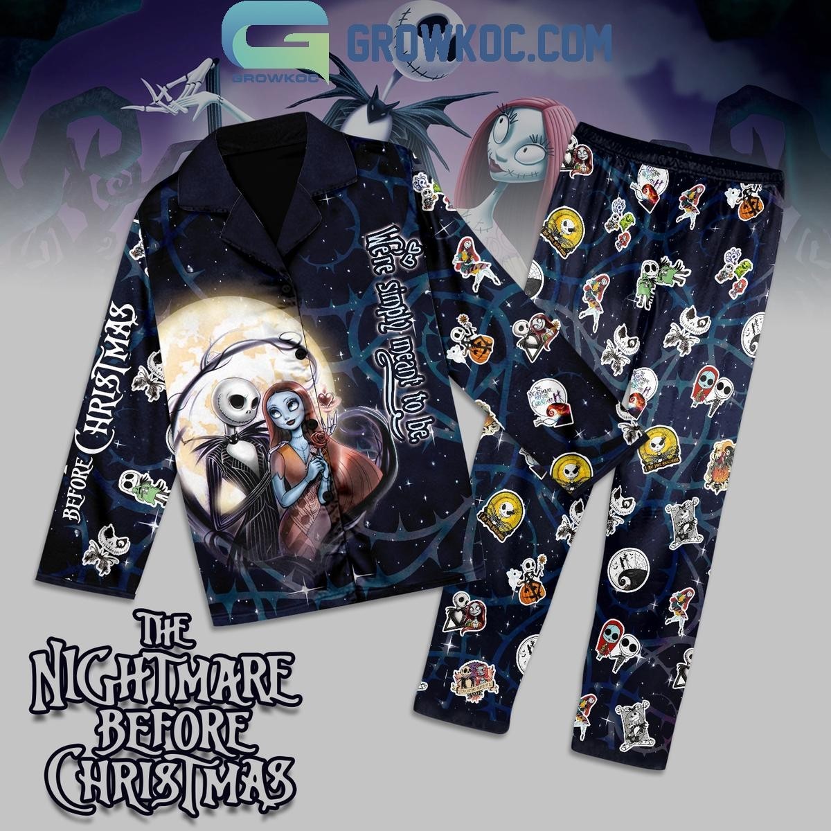 Juego de pijama de Halloween Pesadilla antes de Navidad