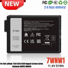   LOT 7WNW1 P85G001 Battery Dell Latitude 5420 5424 7424 RUGGED EXTREME 51Wh