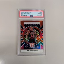 2021-22 PANINI CHRONICLES ROOKIE RED PRIZM AYO DOSUNMU RC /149 PSA 10 GEM MINT 