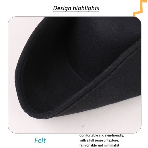 Casquette unisexe adulte tricorne pratique vintage chapeau pirate durable large bord fête - Photo 26/63