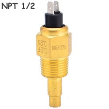 VDO 1/2 NPT 21mm Thread Diesel Engine Temperature Sensor for Oil/Water Gauge