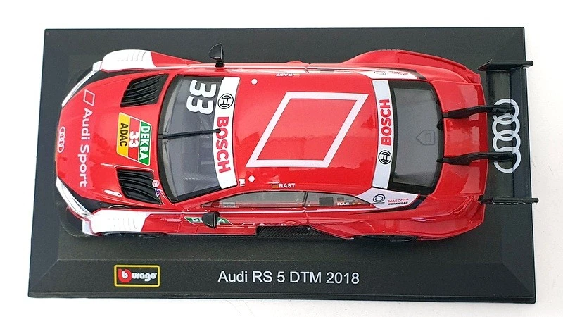 Burago escala 1/32 #18 41160 - Audi RS 5 DTM 2018 #33 - rojo Foto 3 de 4