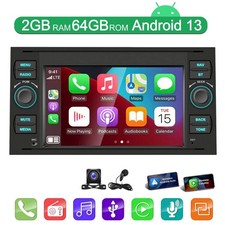 Autoradio DAB+ Android 13 per Ford Focus Transit MK7 S-Max Carplay Navi GPS Kam