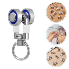 16 Pcs Pulley for Curtain Silent Roller Rail Pulleys Runners Track