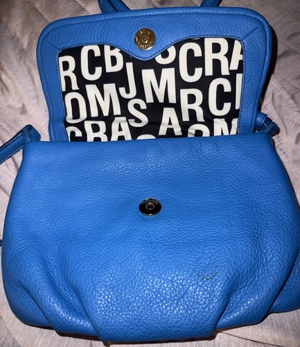 Marc by Marc Jacobs Small Blue Pebbled Leather Crossbody Bag - Picture 5 of 11