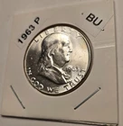1963-P Franklin Silver Half Dollar BU Condition with Cartwheel and Luster (A078)