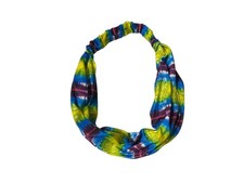 Purple Gradient Tie Dye Butter Soft Wide Cotton Stretch Headband Hair Accessory