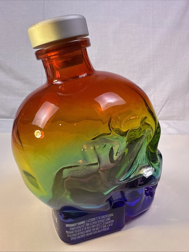 Crystal Head Vodka Botella Arco Iris Vacía Calavera 750 ml. Como nuevo Foto 3 de 4