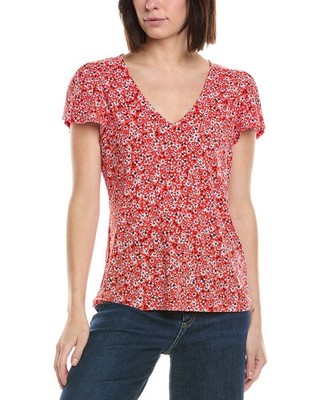 Cece V-Neck Tulip Sleeve Knit Top Women's