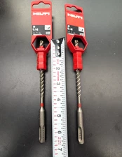 TWO New HILTI 1/4" SDS Plus Concrete Bit 4 cutter Rebar cutter bits- F. Ship