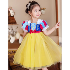 Princess Kids Fancy Dress Up Girls Fairytale Cosplay Party Costume SNOW WHITE