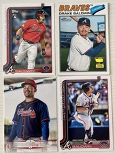 Drake Baldwin 4 Card Rookie Lot! w/ Update Variations & Heritage!  Braves!